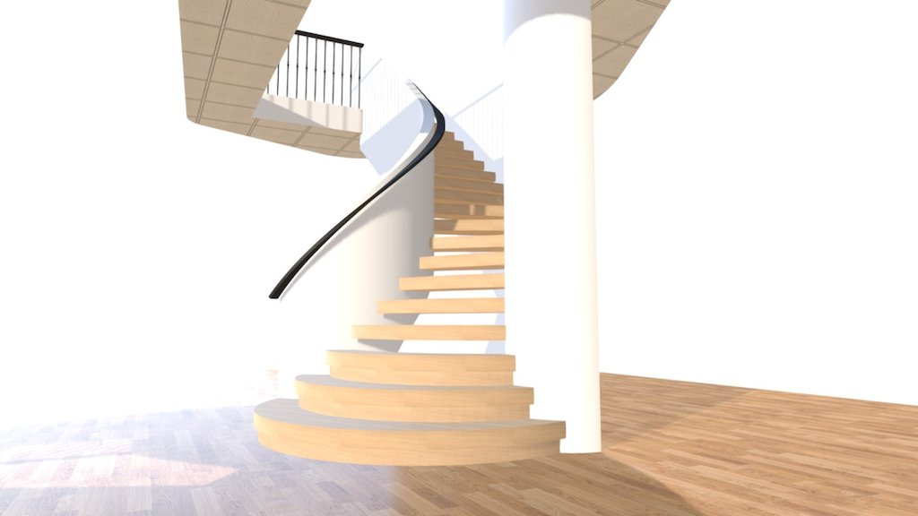 Curved Stair In Wall