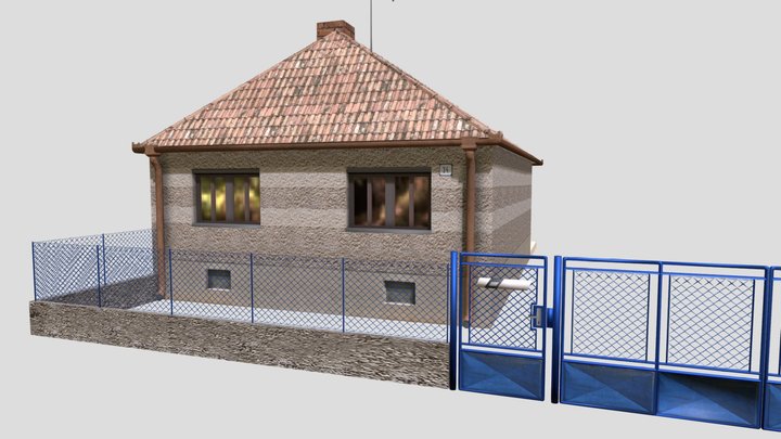 Ordinary Slovak/Slavic Village House 3D Model