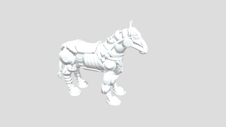 Dwarven Horse 3D Model