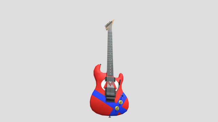 [Paper Mario: Sticker Star] Guitar – Kostenloses 3D-Modell STL