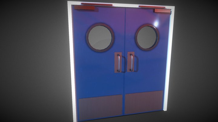 Portes_hublots_ Hospital_doors 3D Model