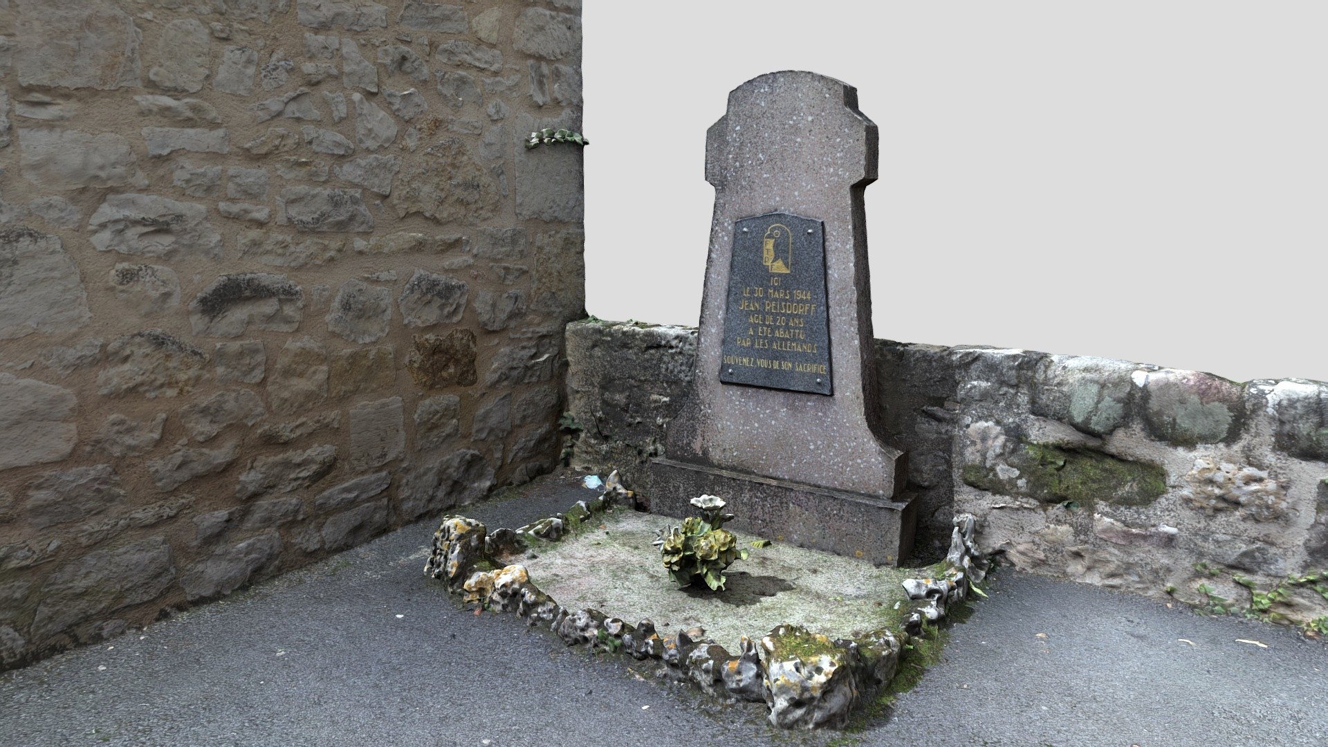 Stèle à la mémoire de Jean Reissdorff