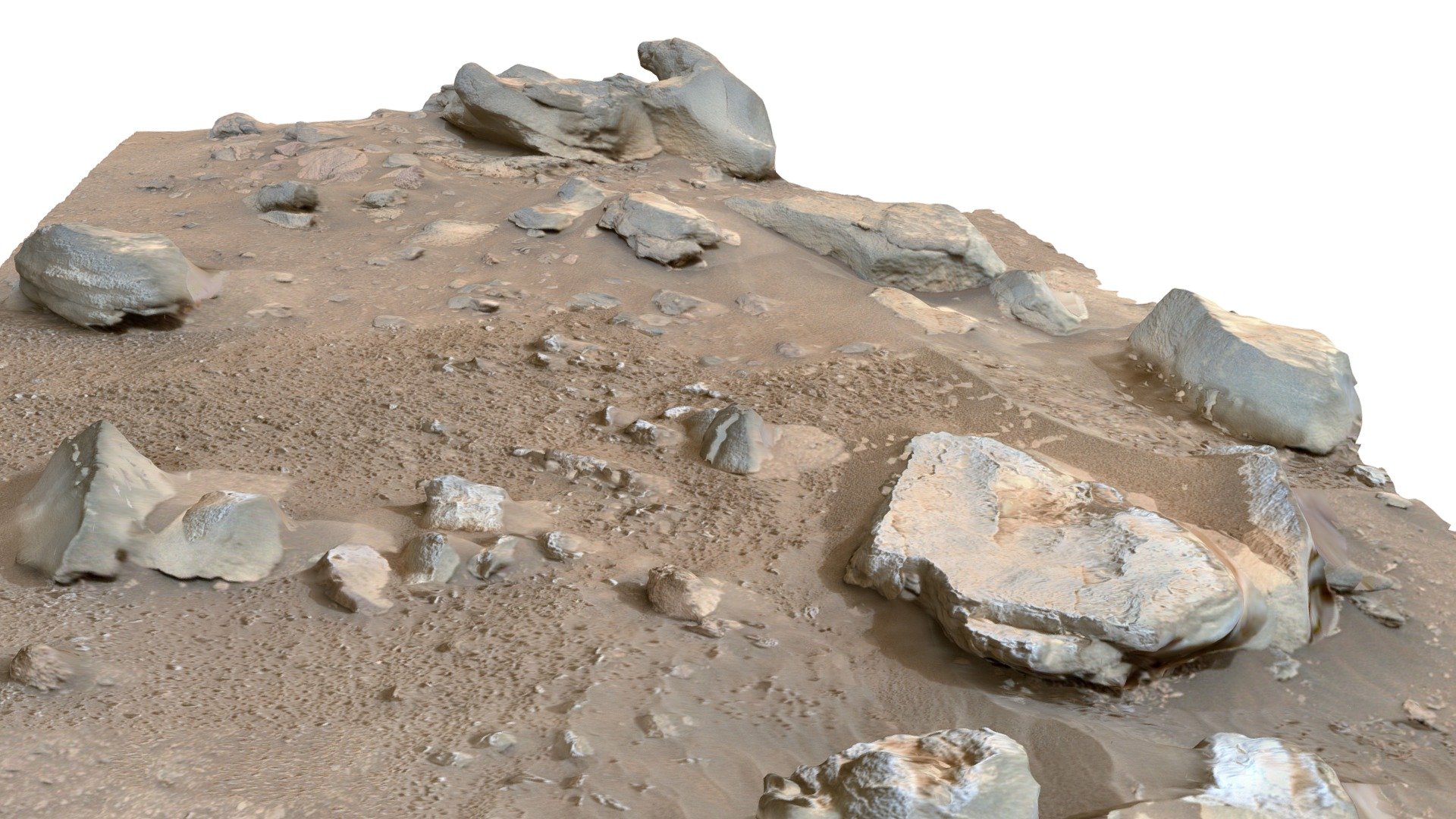 Mars2020, ZCAM: Chimney Rock (sol 457)