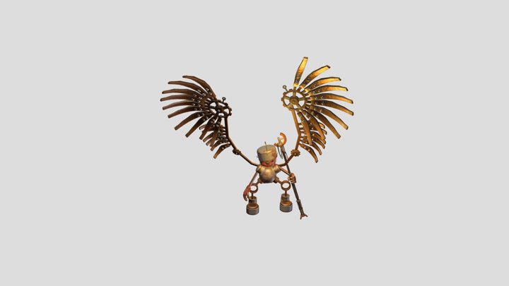 Scrap Golem 3D Model