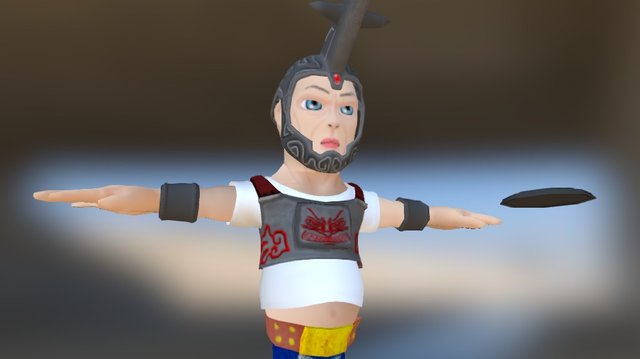 Fat Warrior 3D Model