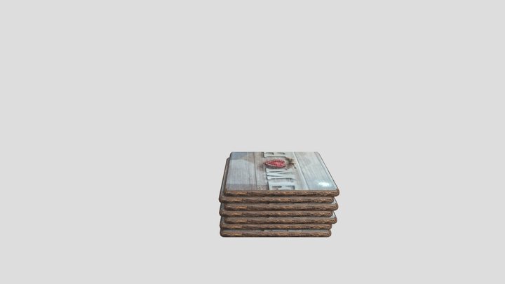 A pack of coasters 3D Model