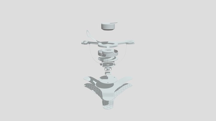 Back Project Exploded 3D Model