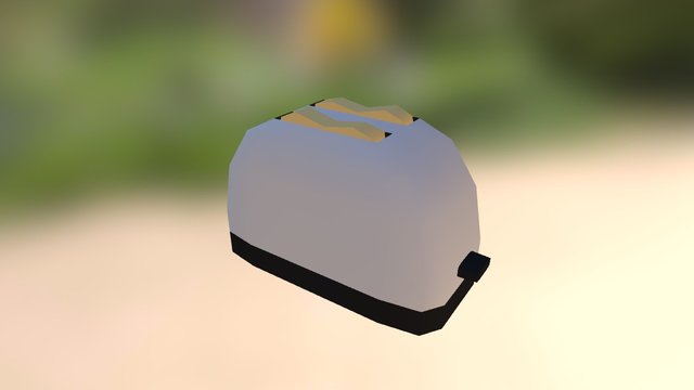 Simple Animated Toaster 3D Model