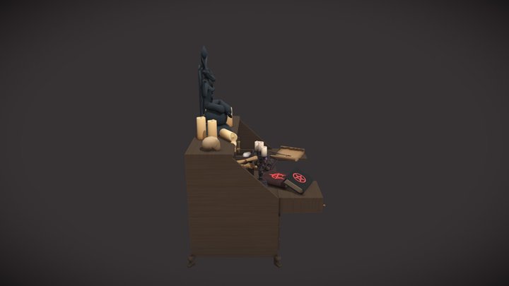 Game Art 1 Assignment: Artisan's Desk 3D Model