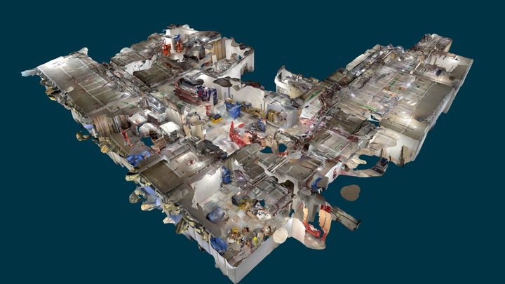 Powlo’s wobbly walkaround (with ceilings) 3D Model