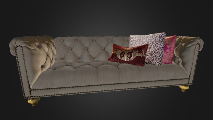 Sofa Modelingv01 3D Model