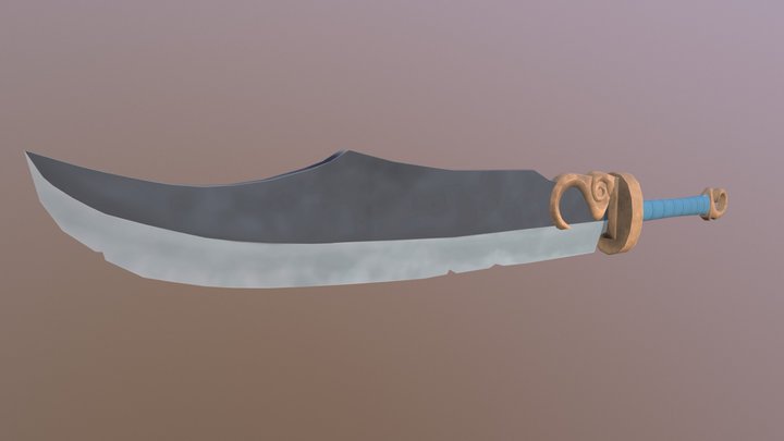Raigon's Sword From Battlerite 3D Model