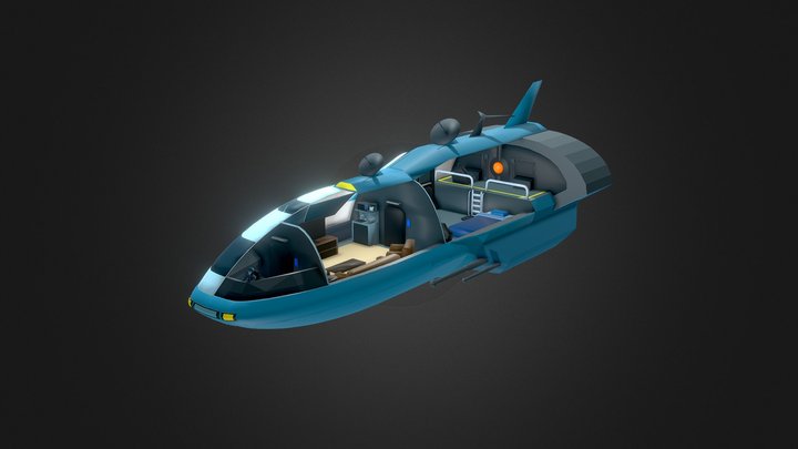Warp Wagon Interior 3D Model