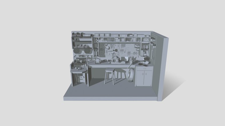 Workbench filled 3D Model