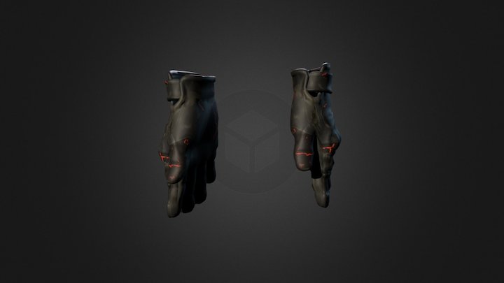 CT Gloves | Сurrent lava 3D Model