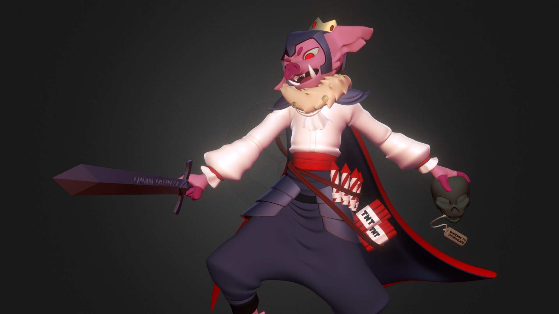 Technoblade 3D models - Sketchfab