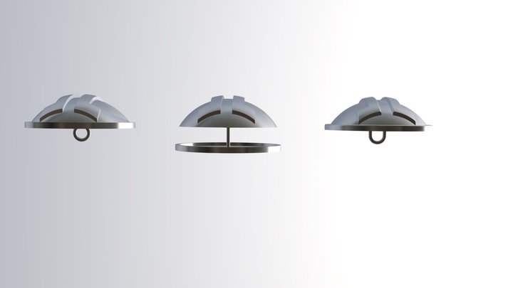 3 Domes 3D Model