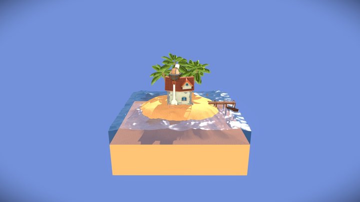 Casa En Una Isla - WIP 3D Model