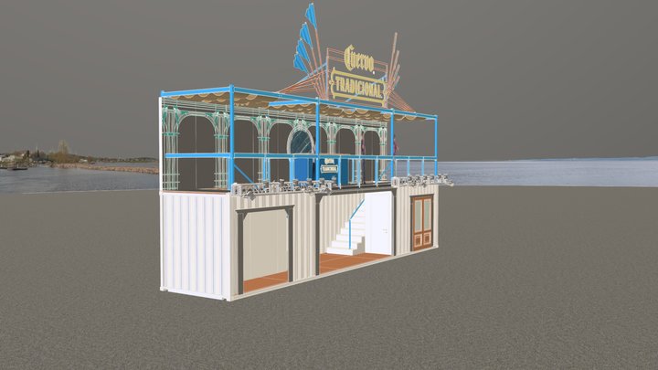 Jose Cuervo Container Bar 3D Model