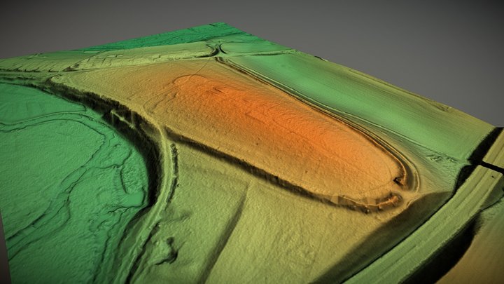 Vespasian's Camp, Wiltshire (UK) – Free 3D Model STL