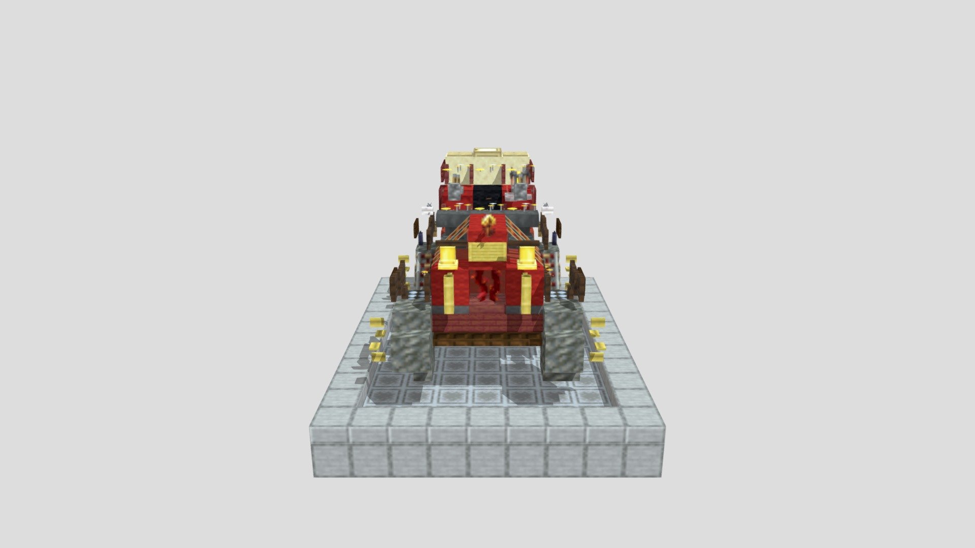 Brassberry - Retro Steampunk Vehicle | Minecraft - 3D model by LubyShop ...