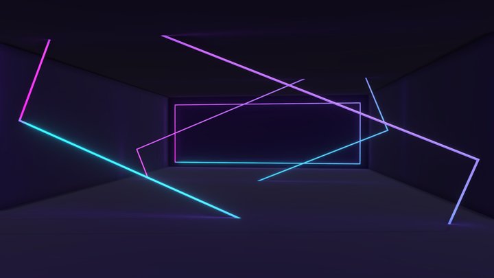 Neon Lobby 3D Model