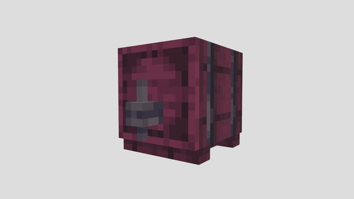 Crimson fermentation barrel 3D Model