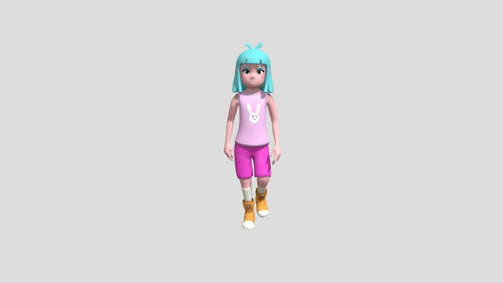 sarah (walking) 3D Model