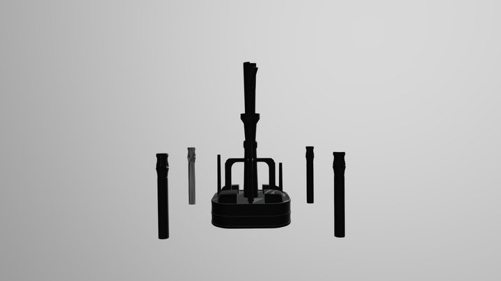 Roc Structure Piece 3D Model