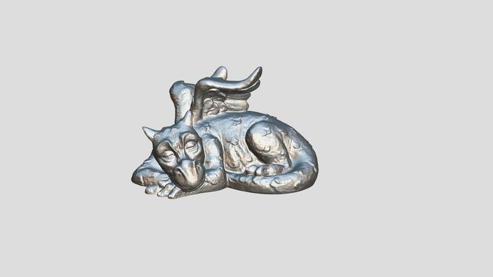 Sleeping Dragon scanned by Revopoint POP 3D Model