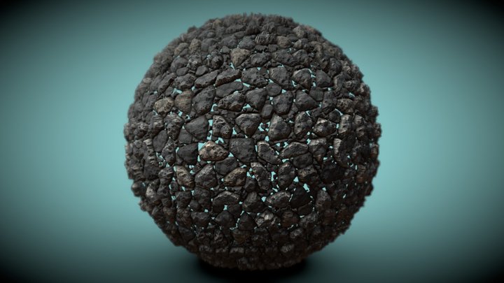 Cobblestone Wall | Tile Texture – Modello 3D gratuito STL