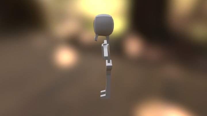 Skeleton Mascot 3D Model