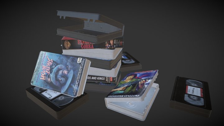 WIP - Props VHS's 3D Model