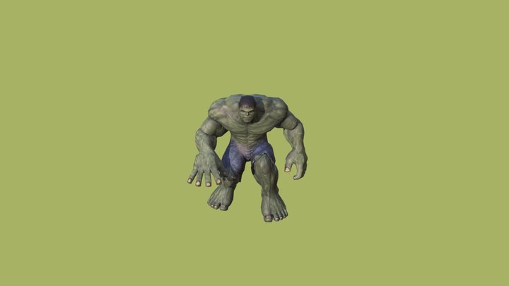 Hulk Stealthy Animations 3D Model