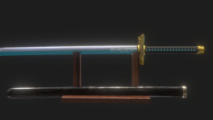 Demon Slayer - Muichiro's Katana 3D Model