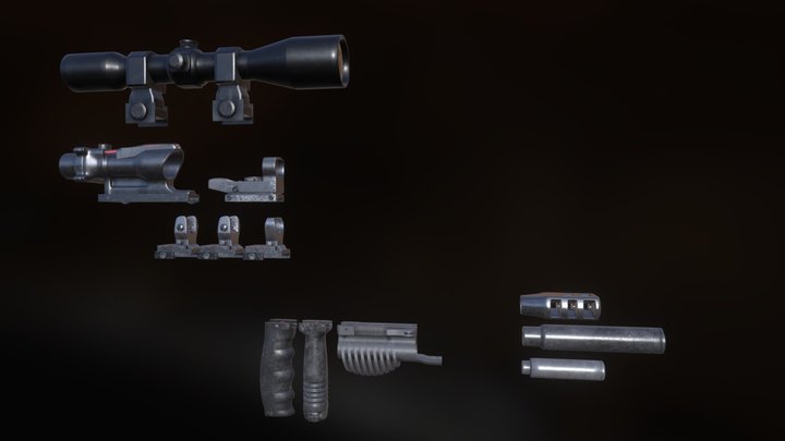 Attachments Pack 3D Model
