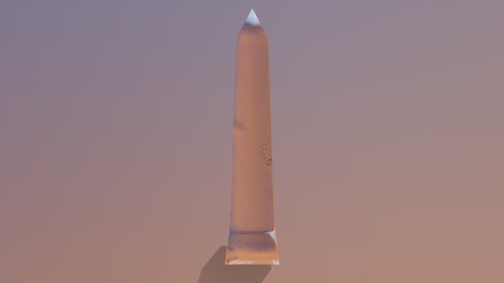 Pillar with baked Zbrush details 3D Model