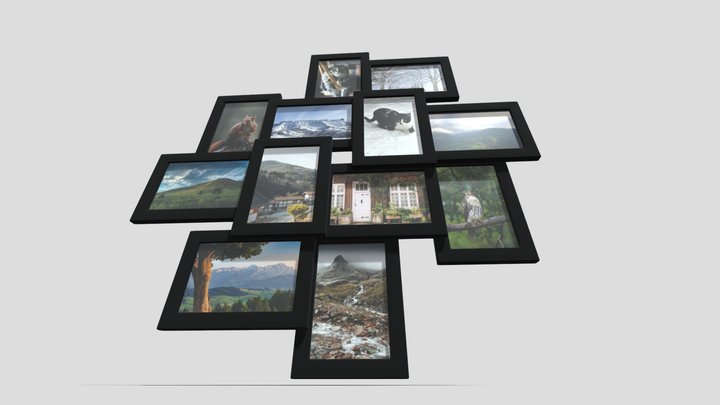 photo collage, wall