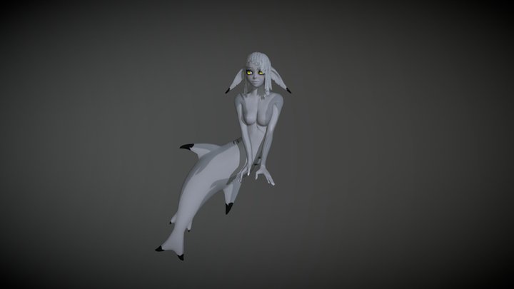 SharkGirl 3D Model