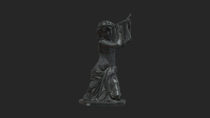 Rzeźba „Dziewczynka z lirą”, ok. 1840 r. 3D Model