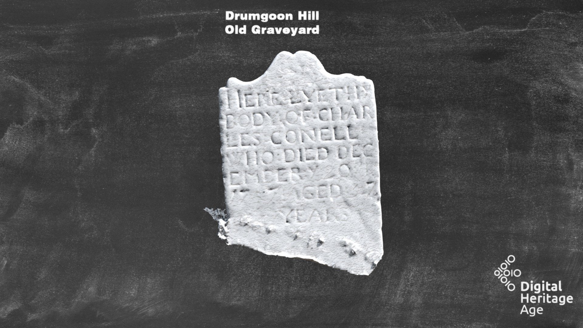 Drumgoon Hill - Old Graveyard Headstone 598