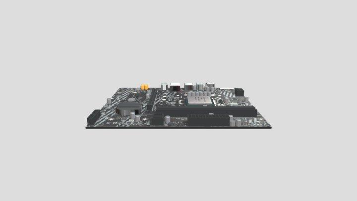 Motherboard MSI-H410M-A-PRO 3D Model