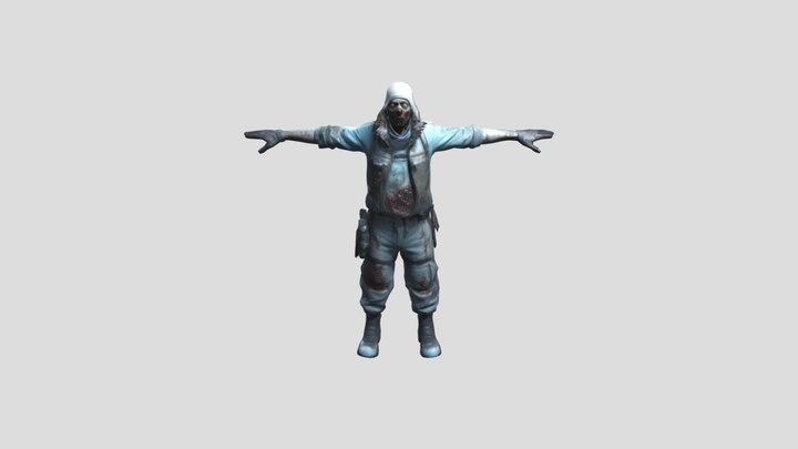 Zombiefied Arctic Explorer Cold Gear 3D Model