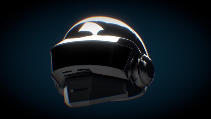 Daft Punk Thomas Helmet 3D Model