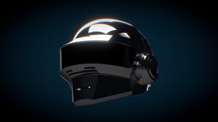 Daft Punk Thomas Helmet (Re-uploaded) 3D Model