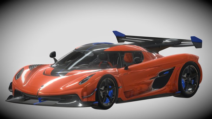 2025 Koenigsegg Jesko Attack #7376 3D Model