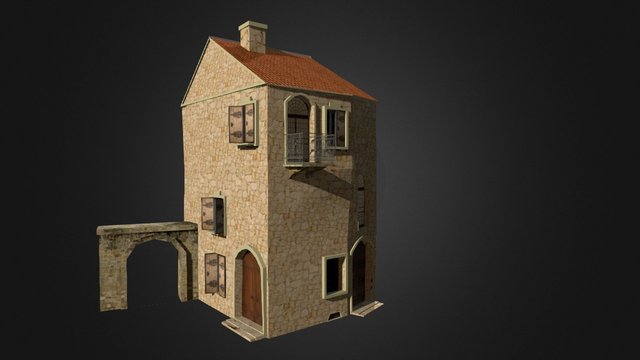 Cityscene House 1 3D Model