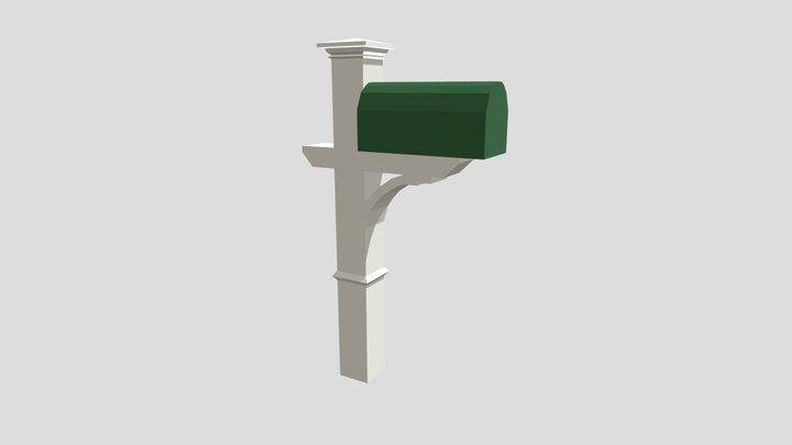 Low Poly Fancy Mailbox – Kostenloses 3D-Modell STL