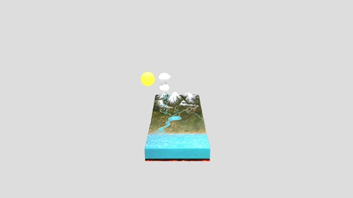 Water Cycle 3D Model