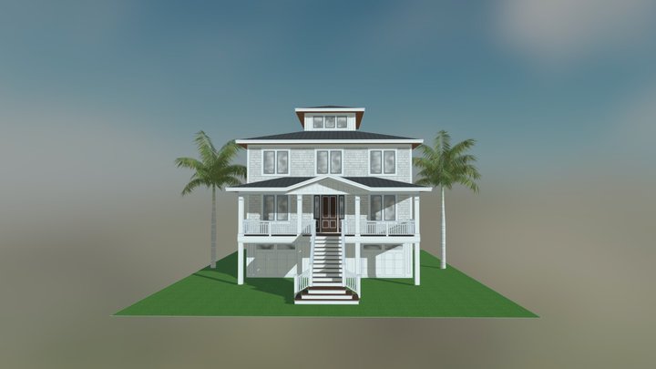 Bay Island 3D Model
